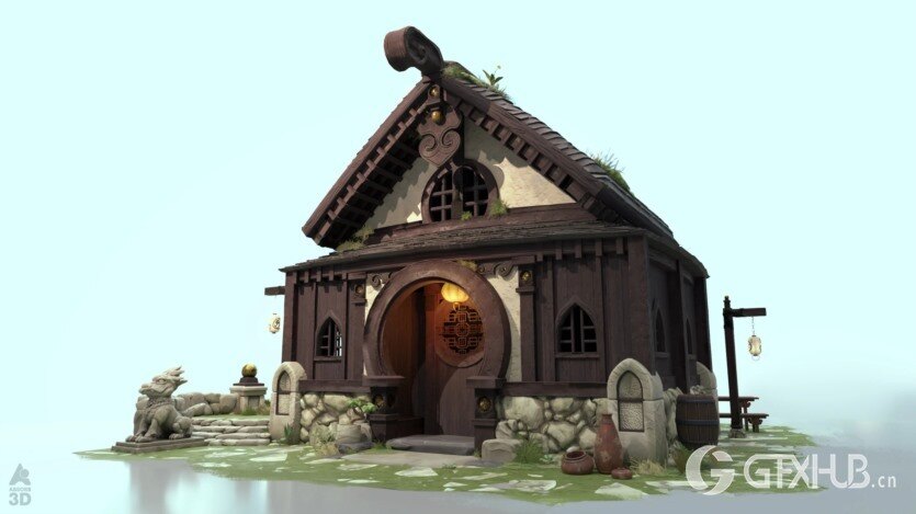 中式日式古代建筑3D模型资产预设 Absorb3D – Medieval Asia