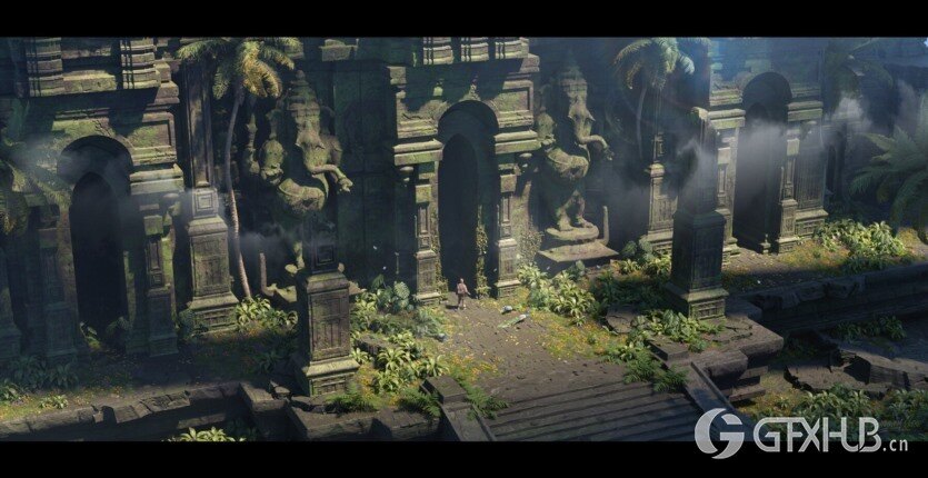 印度寺庙佛像3D模型 Mega Indian Kitbash Asset Bundle – Indian Temple Architecture Pack + Indian Deities sculpture Bundle