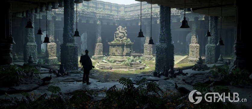 印度寺庙佛像3D模型 Mega Indian Kitbash Asset Bundle – Indian Temple Architecture Pack + Indian Deities sculpture Bundle