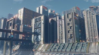 科幻楼房建筑3D模型 Sci-Fi Cityscape Kitbash – Residential