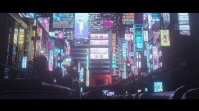 Blender日本城市楼房广告牌场景3D模型 Cyberpunk Street Signs 3D model