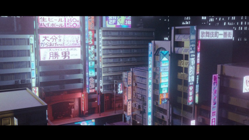 Blender日本城市楼房广告牌场景3D模型 Cyberpunk Street Signs 3D model