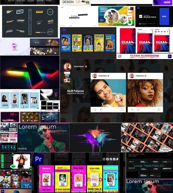 Premiere Pro PR模板素材合集2023年第2季 Premiere Pro Templates Bundle 2023 Vol.2