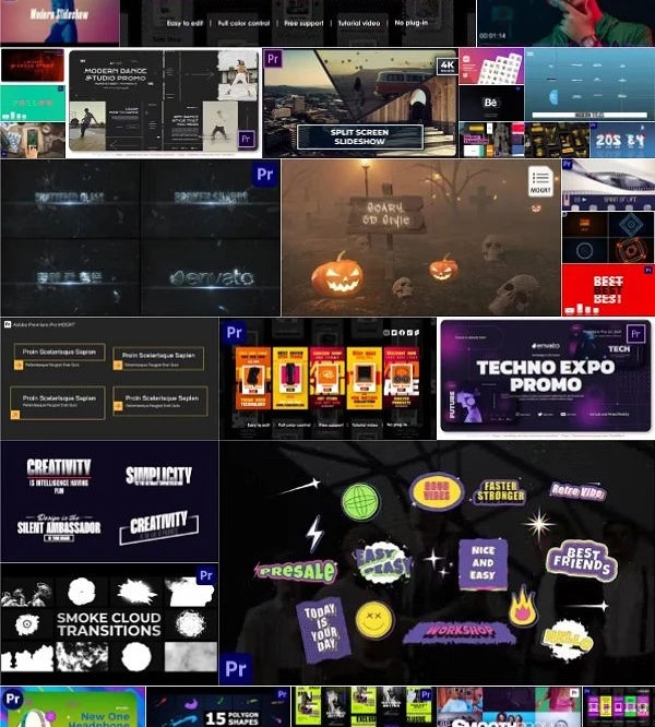 Premiere Pro PR模板素材合集2023年第2季 Premiere Pro Templates Bundle 2023 Vol.2