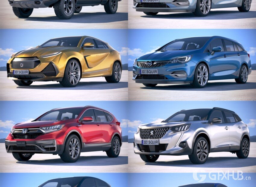 25套汽车3D模型合集 - 20240714