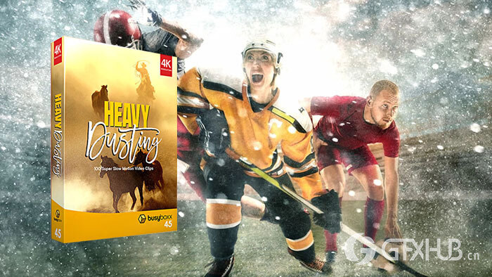 100个烟雾粉尘粒子漂浮特效合成动画 V45: Heavy Dusting