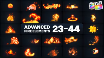 82组火焰燃烧烟雾特效元素动画 Advanced Fire Elements 23-44