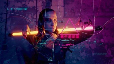 55个赛博朋克酷炫科技感标题元素动画 mTitle Cyberpunk