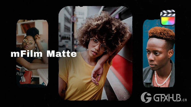 82个复古怀旧老电影胶片边框遮幅多画面分屏插件 mFilm Matte