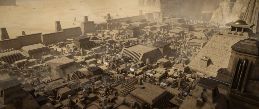沙漠帝国模块化建筑3D模型 Empire Of The Sands - Desert Structures Kitbash Greeble Assets