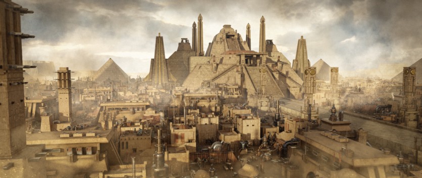 沙漠帝国模块化建筑3D模型 Empire Of The Sands - Desert Structures Kitbash Greeble Assets