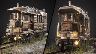 3Dmax火车建模纹理展开完整工作流程 Mastering 3D Modeling, Unwrapping, and Texturing a Train