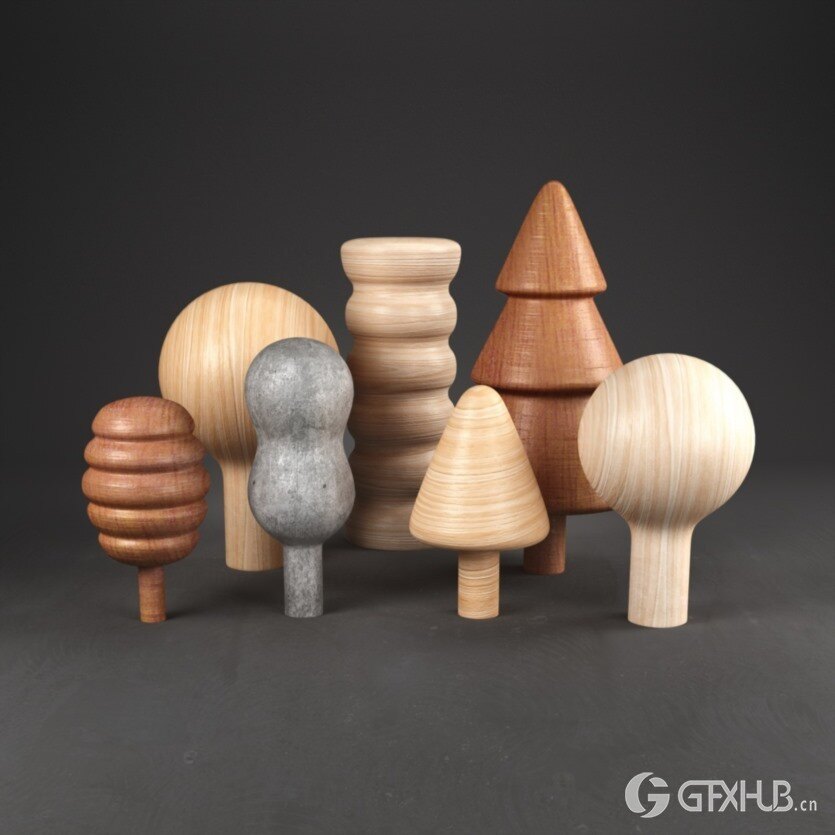 180个可爱卡通C4D模型 The Happy ToolBox Model Pack v1