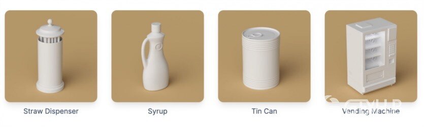 180个可爱卡通C4D模型 The Happy ToolBox Model Pack v2