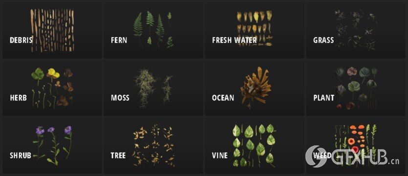 Quixel 全站离线资源扫描模型+材质+贴图 Quixel MegascansBridgeMixer