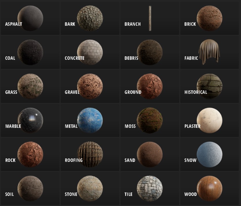 Quixel 全站离线资源扫描模型+材质+贴图 Quixel MegascansBridgeMixer