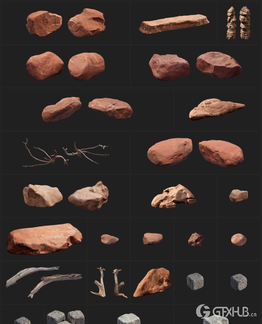 Quixel 全站离线资源扫描模型+材质+贴图 Quixel MegascansBridgeMixer