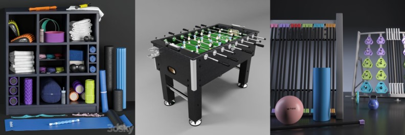 30套健身器械3D模型合集 - 20240725