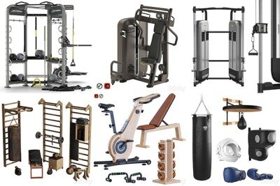 30套健身器械3D模型合集 – 20240725