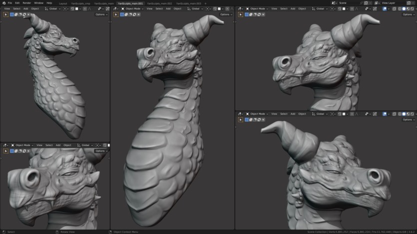3D Blender头部雕刻大师教程 Master Sculpting Heads 3D Blender Course (V1.4)