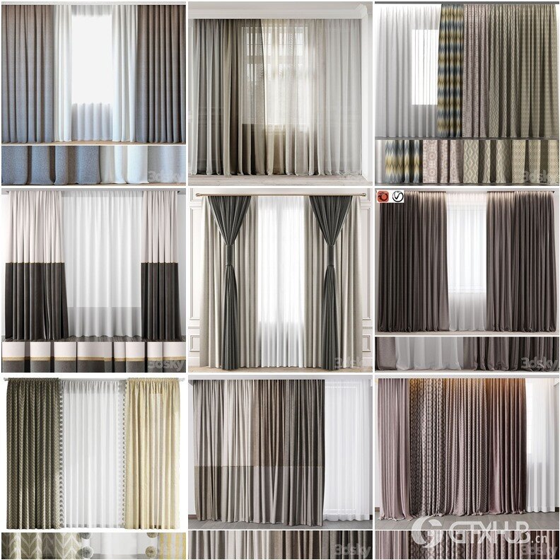 3DSky Pro 沙发椅子灯具柜子装饰3D模型合辑2024年8月第1季 | 450套 | 19.5GB