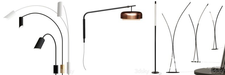 3DSky Pro 沙发椅子灯具柜子装饰3D模型合辑2024年8月第1季 | 450套 | 19.5GB