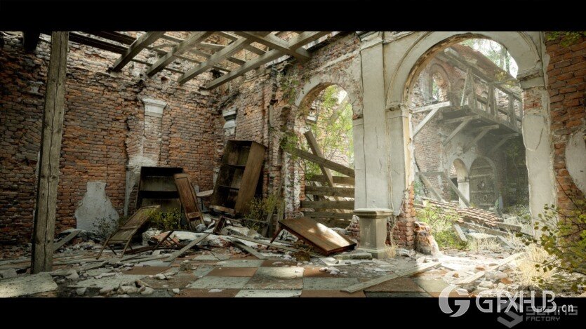 [扫描] 废弃的庄园UE环境资产 [SCANS] Abandoned Manor