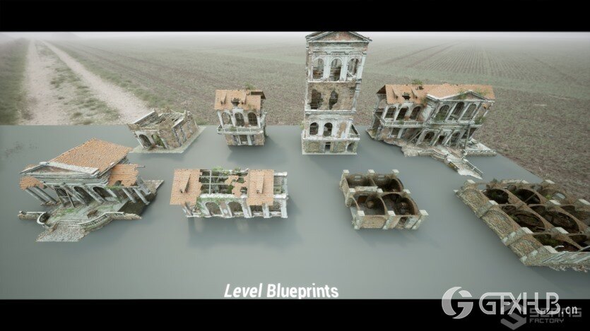 [扫描] 废弃的庄园UE环境资产 [SCANS] Abandoned Manor