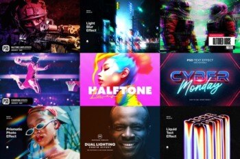 PSD图层模板包 PSD Layered Templates Bundle 1 October 2023