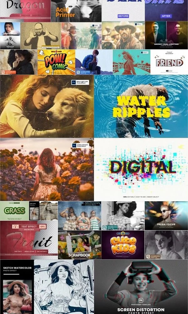 PSD图层模板包 Photoshop Layered PSD Templates Bundle 1 March 2024