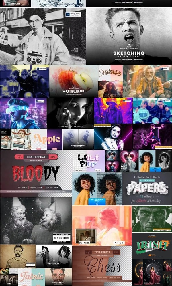 PSD图层模板包 Photoshop Layered PSD Templates Bundle 1 March 2024