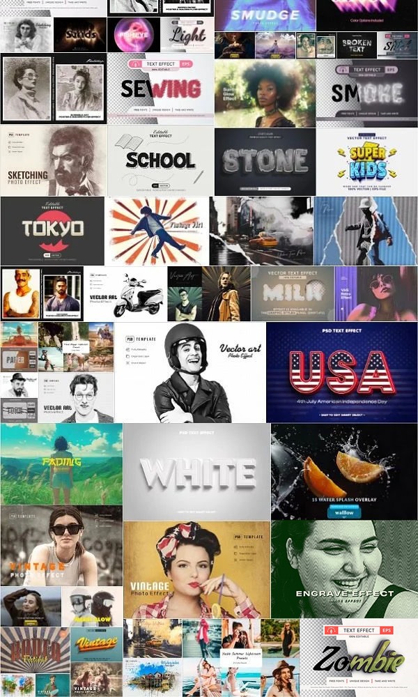 PSD图层模板包 Photoshop Layered PSD Templates Bundle 1 July 2024