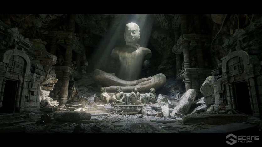 柬埔寨寺庙遗址外部和内部UE资产 [VP] Temples of Cambodia - Ruins exterior and interior (5.0-5.1)