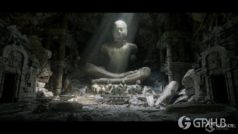 柬埔寨寺庙遗址外部和内部UE资产 [VP] Temples of Cambodia - Ruins exterior and interior (5.0-5.1)