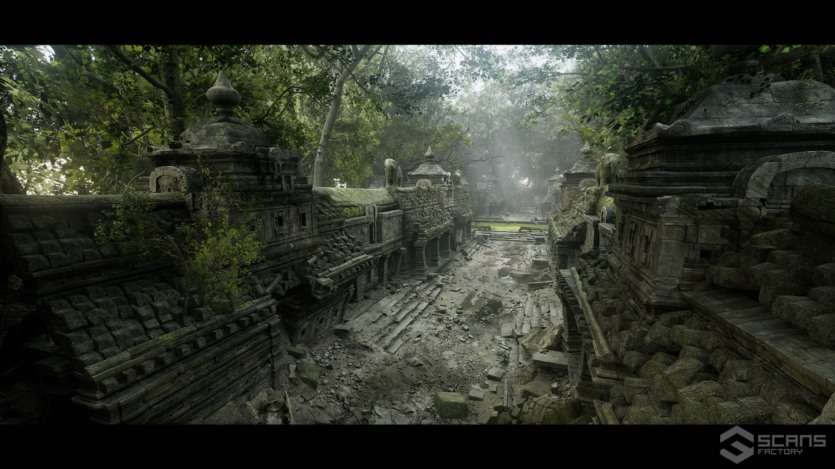 柬埔寨寺庙遗址外部和内部UE资产 [VP] Temples of Cambodia - Ruins exterior and interior (5.0-5.1)