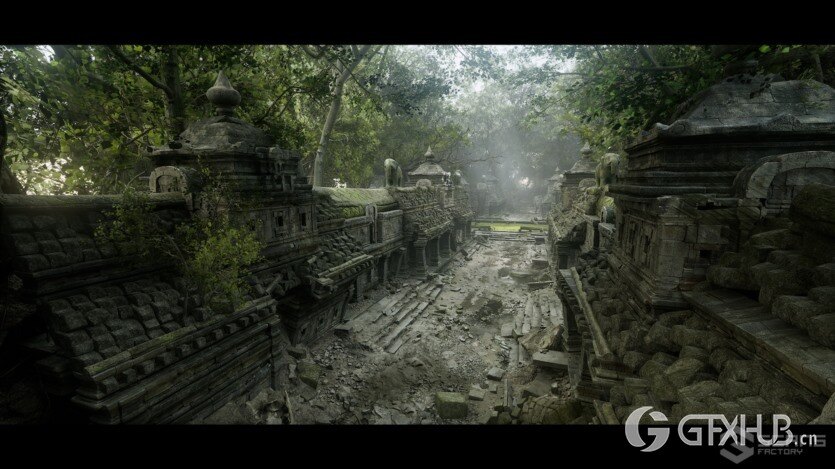 柬埔寨寺庙遗址外部和内部UE资产 [VP] Temples of Cambodia - Ruins exterior and interior (5.0-5.1)