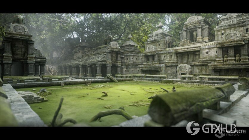 柬埔寨寺庙遗址外部和内部UE资产 [VP] Temples of Cambodia - Ruins exterior and interior (5.0-5.1)