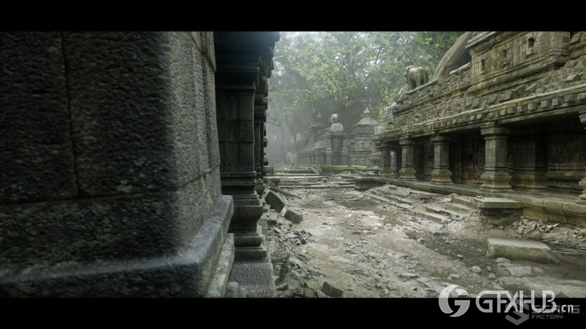 柬埔寨寺庙遗址外部和内部UE资产 [VP] Temples of Cambodia - Ruins exterior and interior (5.0-5.1)