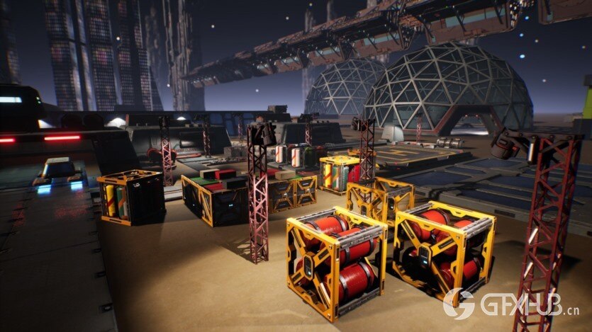 UE科幻飞行星际战斗机构造资产 Sci-Fi Vol.3 Flyable Starfighters Constructor v1.1 UE5.3