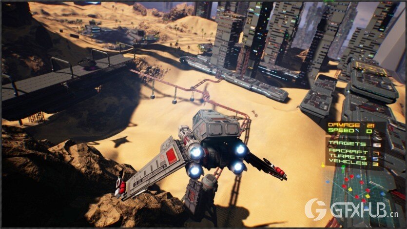 UE科幻飞行星际战斗机构造资产 Sci-Fi Vol.3 Flyable Starfighters Constructor v1.1 UE5.3