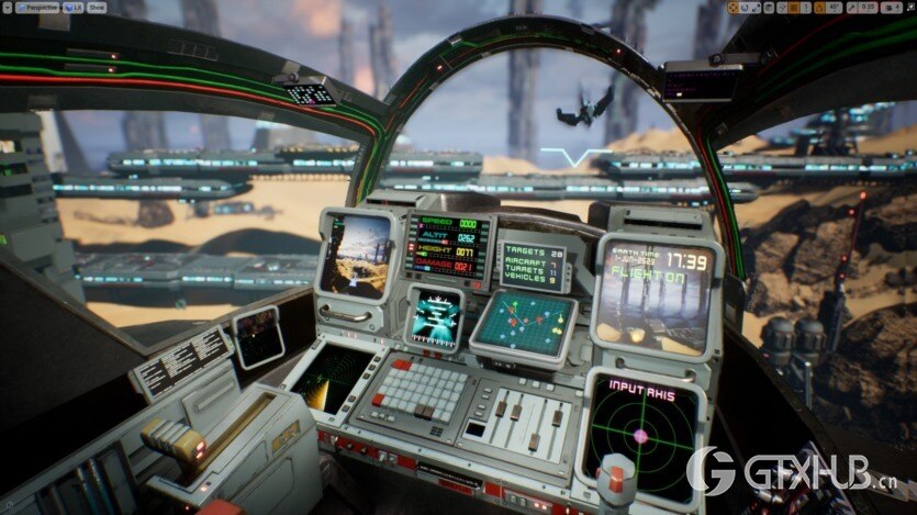 UE科幻飞行星际战斗机构造资产 Sci-Fi Vol.3 Flyable Starfighters Constructor v1.1 UE5.3