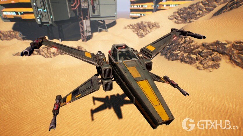 UE科幻飞行星际战斗机构造资产 Sci-Fi Vol.3 Flyable Starfighters Constructor v1.1 UE5.3