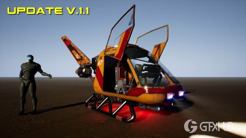 UE科幻飞行星际战斗机构造资产 Sci-Fi Vol.3 Flyable Starfighters Constructor v1.1 UE5.3