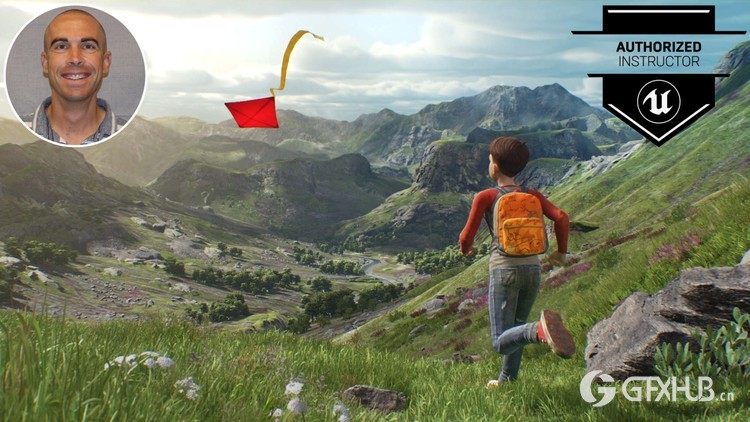 虚幻引擎开放世界大型环境景观制作教程 Unreal Engine Open World Landscapes