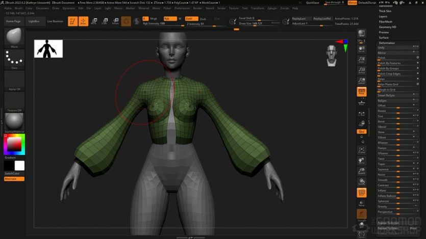【中文字幕】风格化角色游戏建模教程 Modeling a Stylized Character for Games