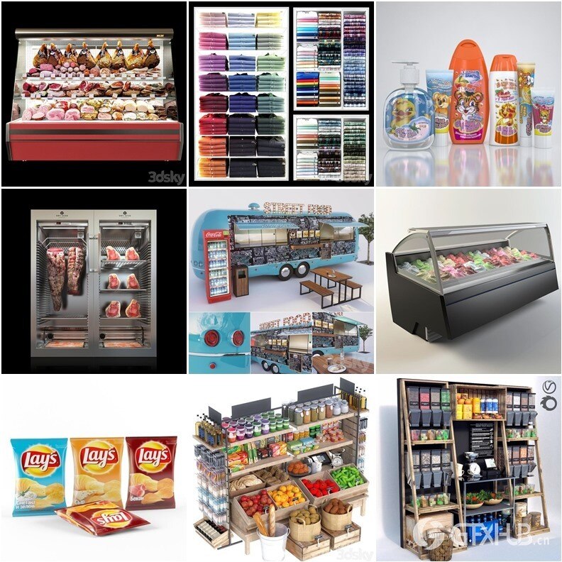 3DSky Pro 沙发椅子灯具浴室装饰3D模型合辑2024年8月第2季 | 400套 | 15.5GB