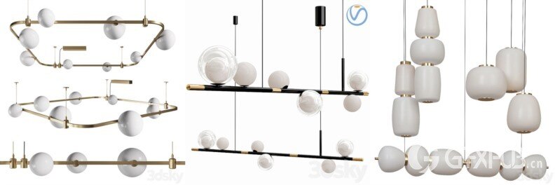 3DSky Pro 沙发椅子灯具浴室装饰3D模型合辑2024年8月第2季 | 400套 | 15.5GB