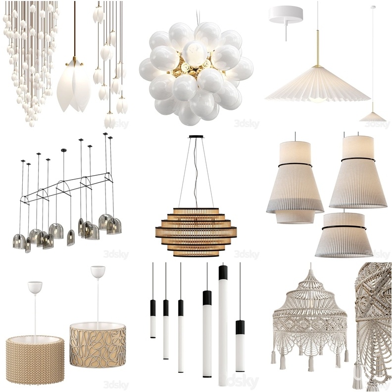 3DSky Pro 沙发椅子灯具浴室装饰3D模型合辑2024年8月第2季 | 400套 | 15.5GB