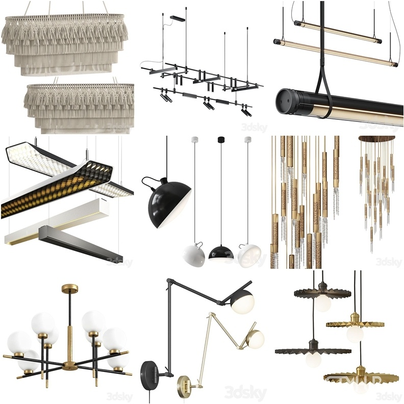 3DSky Pro 沙发椅子灯具浴室装饰3D模型合辑2024年8月第2季 | 400套 | 15.5GB