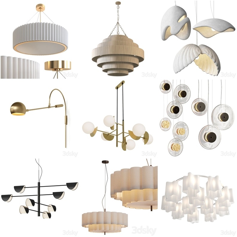 3DSky Pro 沙发椅子灯具浴室装饰3D模型合辑2024年8月第2季 | 400套 | 15.5GB